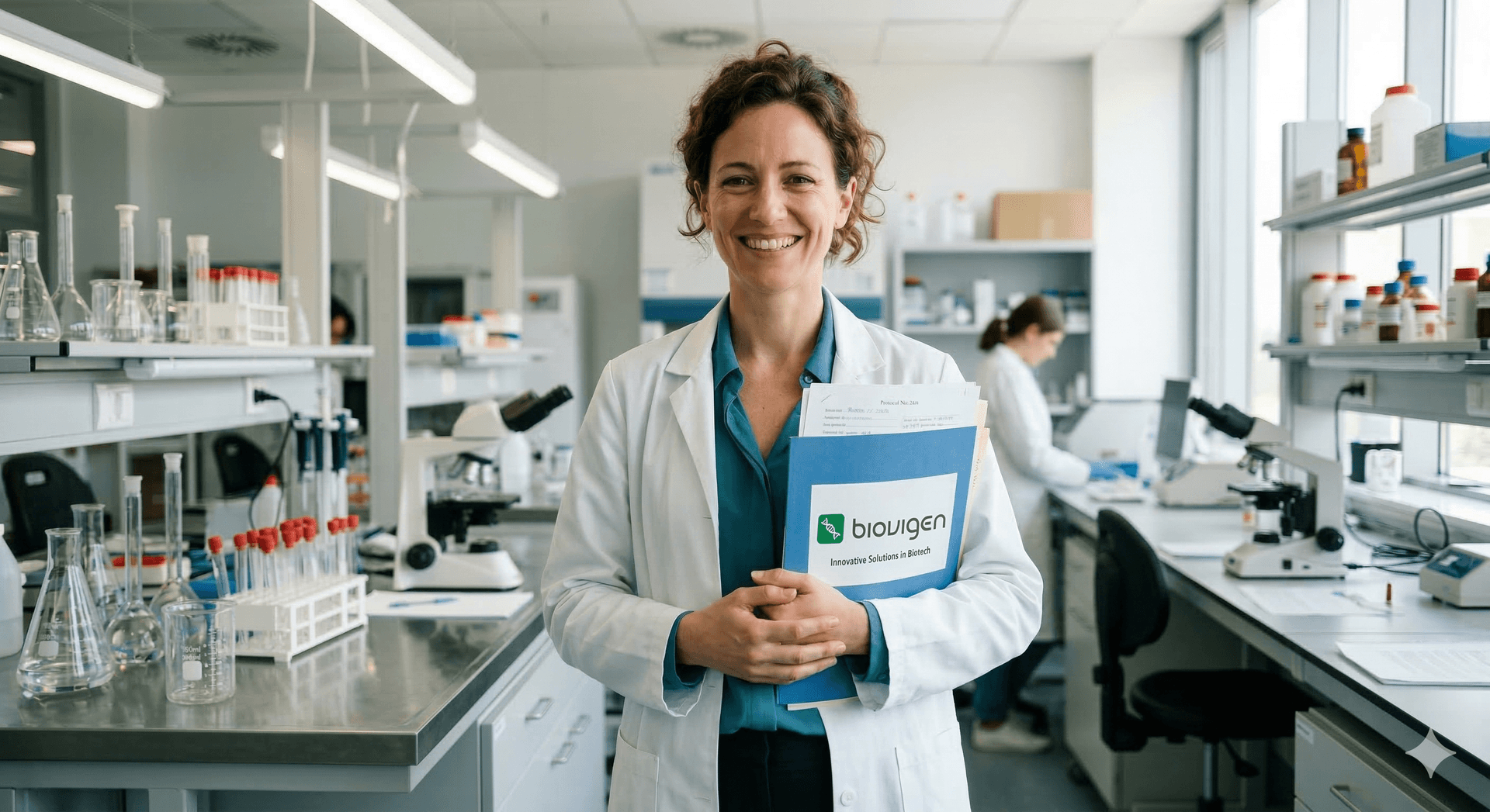 Ekspertka Biovigen w laboratorium